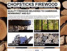 Tablet Screenshot of chopsticks-firewood.co.uk